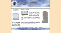 Desktop Screenshot of memorialsbyparkside.com